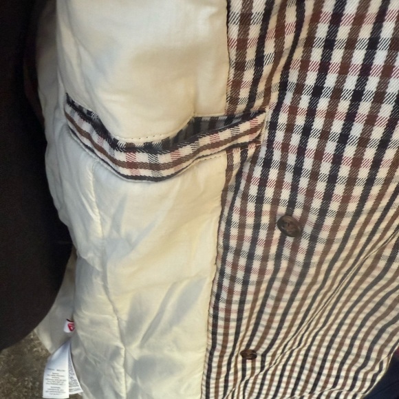 NWOT WOMENS  Checkered Double-Breasted Coat small - Picture 3 of 11